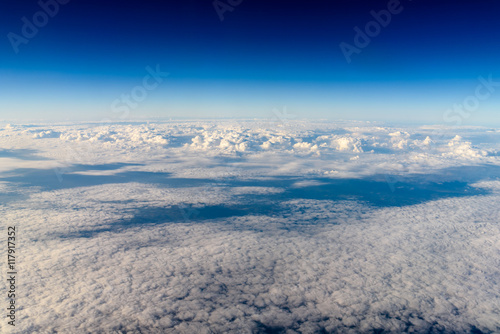 Aerial View Of Planet Earth As Seen From 40.000 Feet Altitude