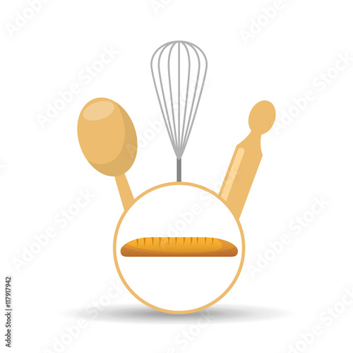 Cookware and baguette