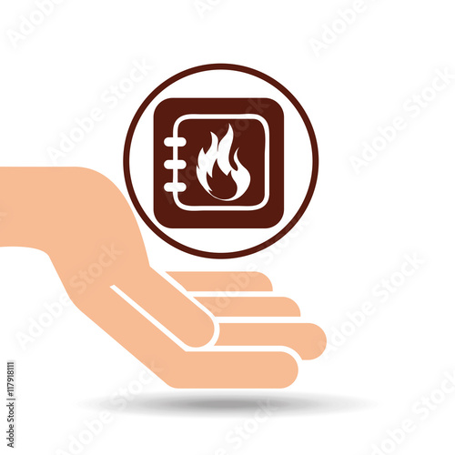 hand holding menu
