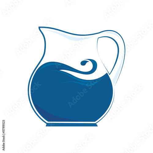 pitcher liquid drink icon vector graphic
