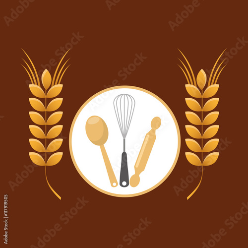 Cookware and wheat spike