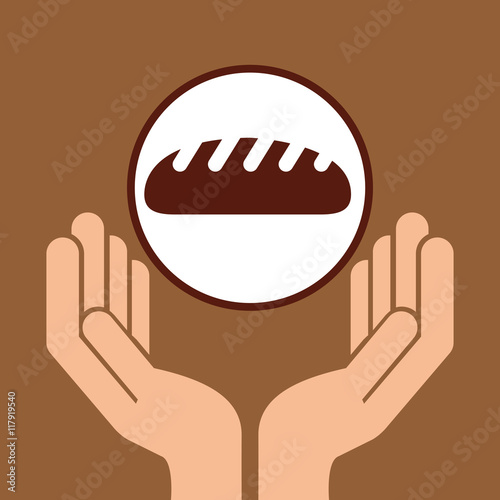 hand holding bread