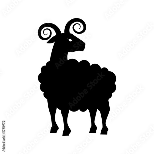 goat animal capricorn icon vector graphic