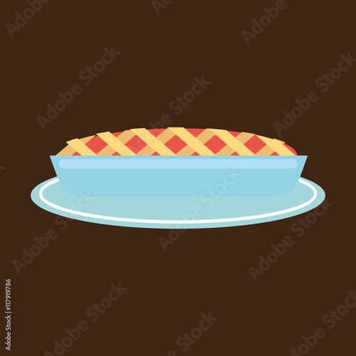 hand holding a tray of pie