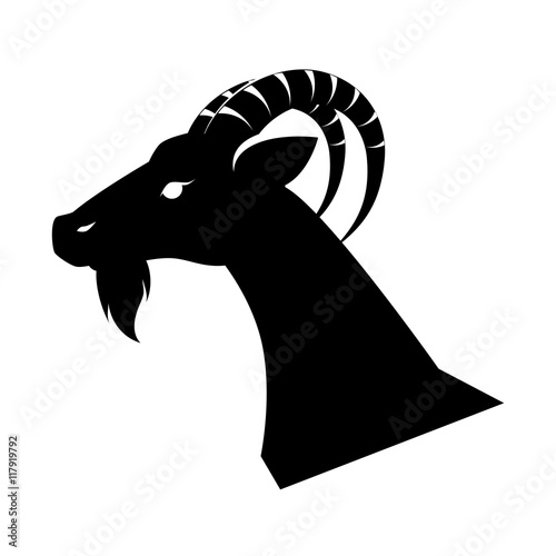 goat animal capricorn icon vector graphic