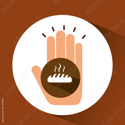 two hands holding hot bread