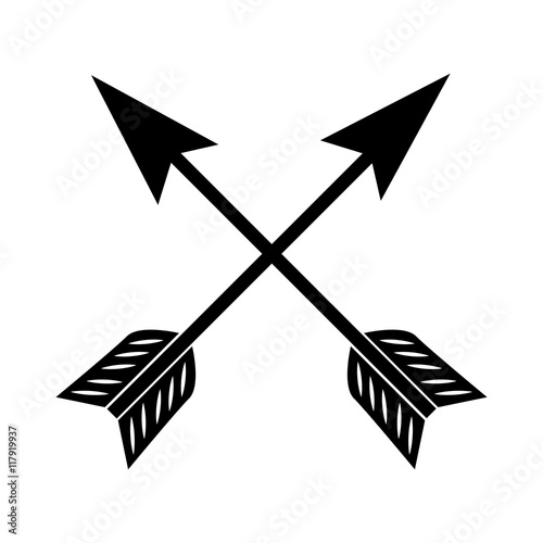 arrow western cowboy icon vector graphic