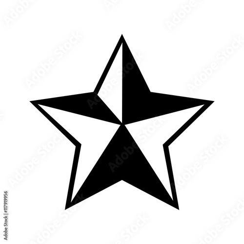 star sheriff cowboy icon vector graphic