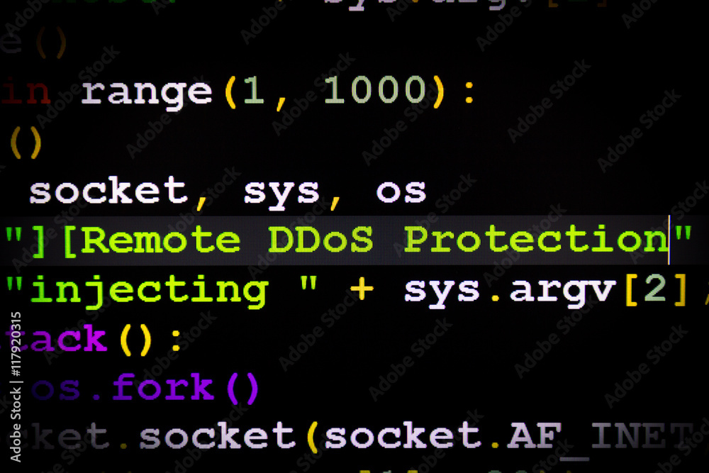 Graphic user interface with DDoS message, concept of internet attack Graphic user interface with DDoS message, concept of internet attack
