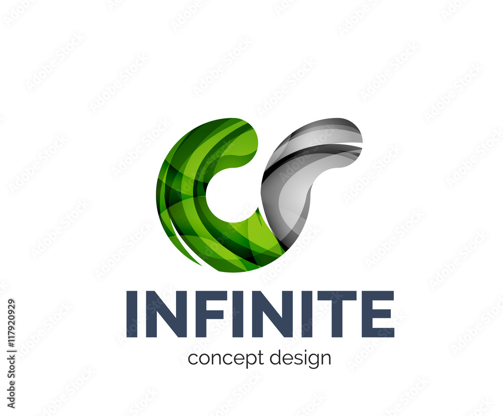 Fototapeta premium Infinite logo business branding icon