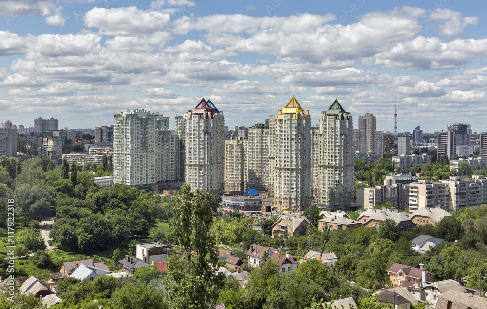 Obraz premium Kiev summer cityscape, Ukraine