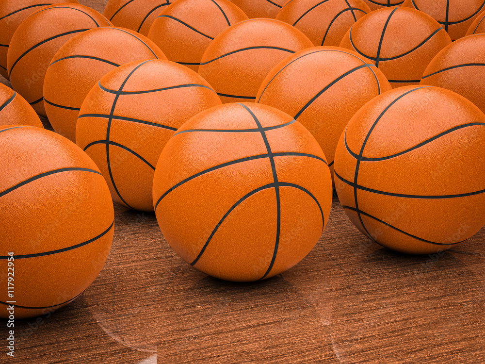 Obraz premium basketball balls