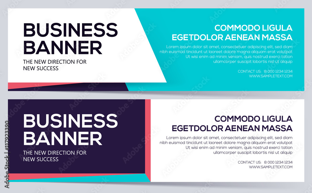 Naklejka premium Business banner template. vector business banners. can use for website header. Layout elegance design.