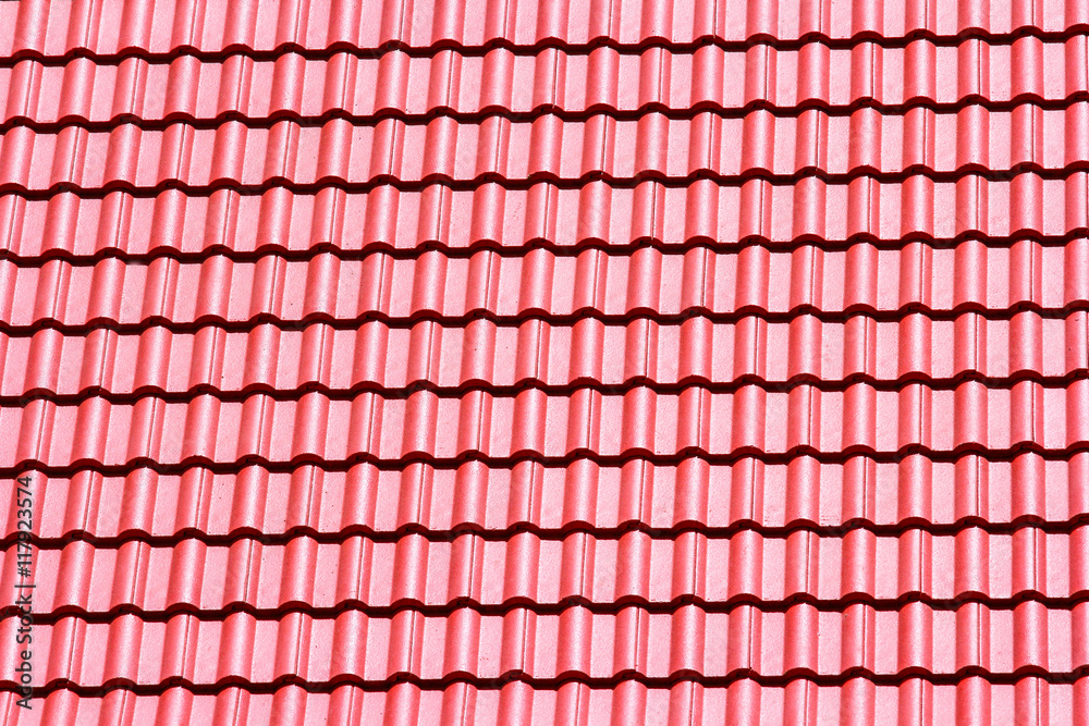 Red roof tiles