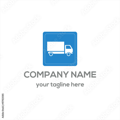 Logistic Truck Logo Vector