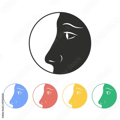 Nose - vector icon.