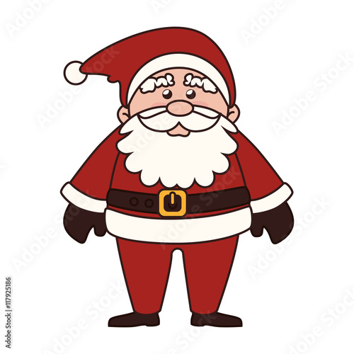 christmas santa claus icon vector graphic