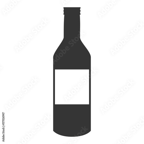 bottle wine drink icon vector graphic
