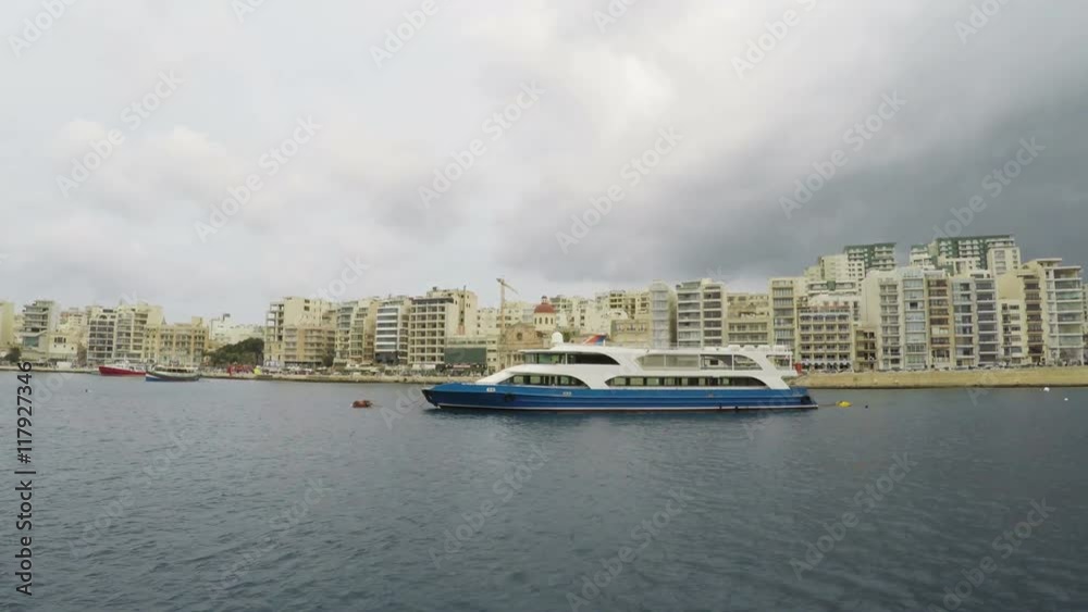 03 - Sliema, Promenade, Mediterranean Sea, Republic of Malta, Real Time, 4k 03 - Sliema, Promenade, Mediterranean Sea, Republic of Malta, Real Time, 4k