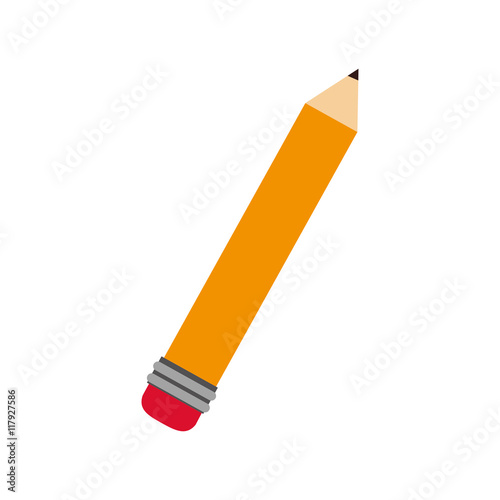 pen write eraser school icon vector graphic