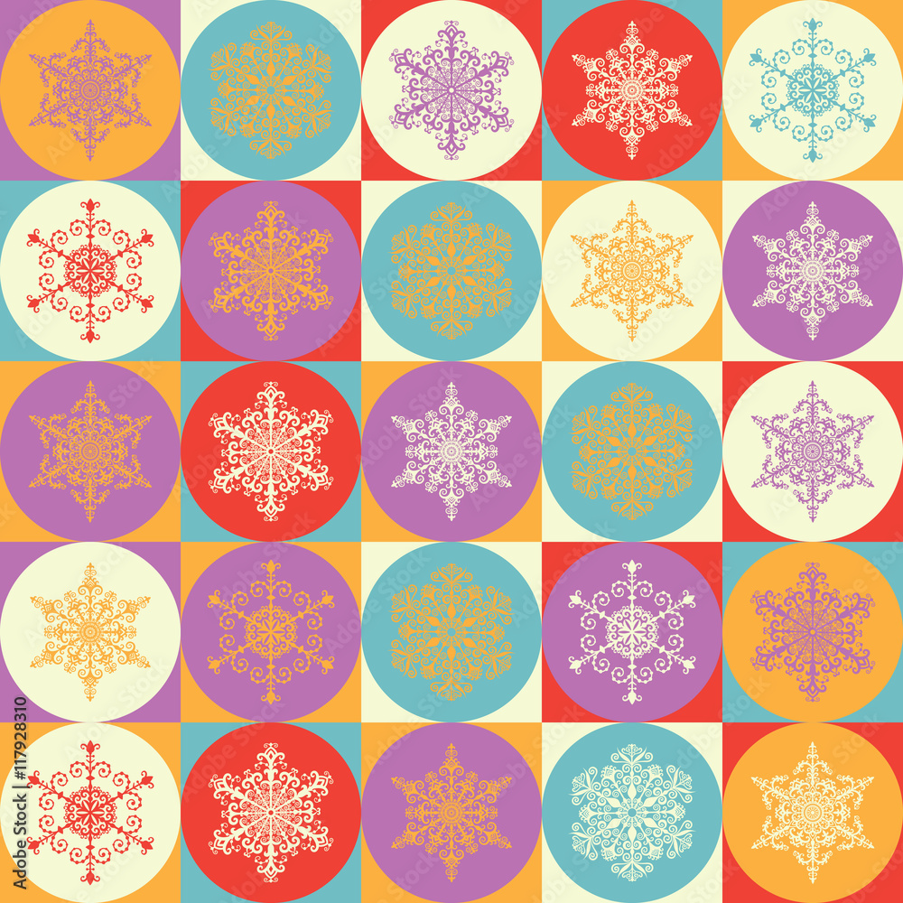 Bright background with snowflakes Bright background with snowflakes