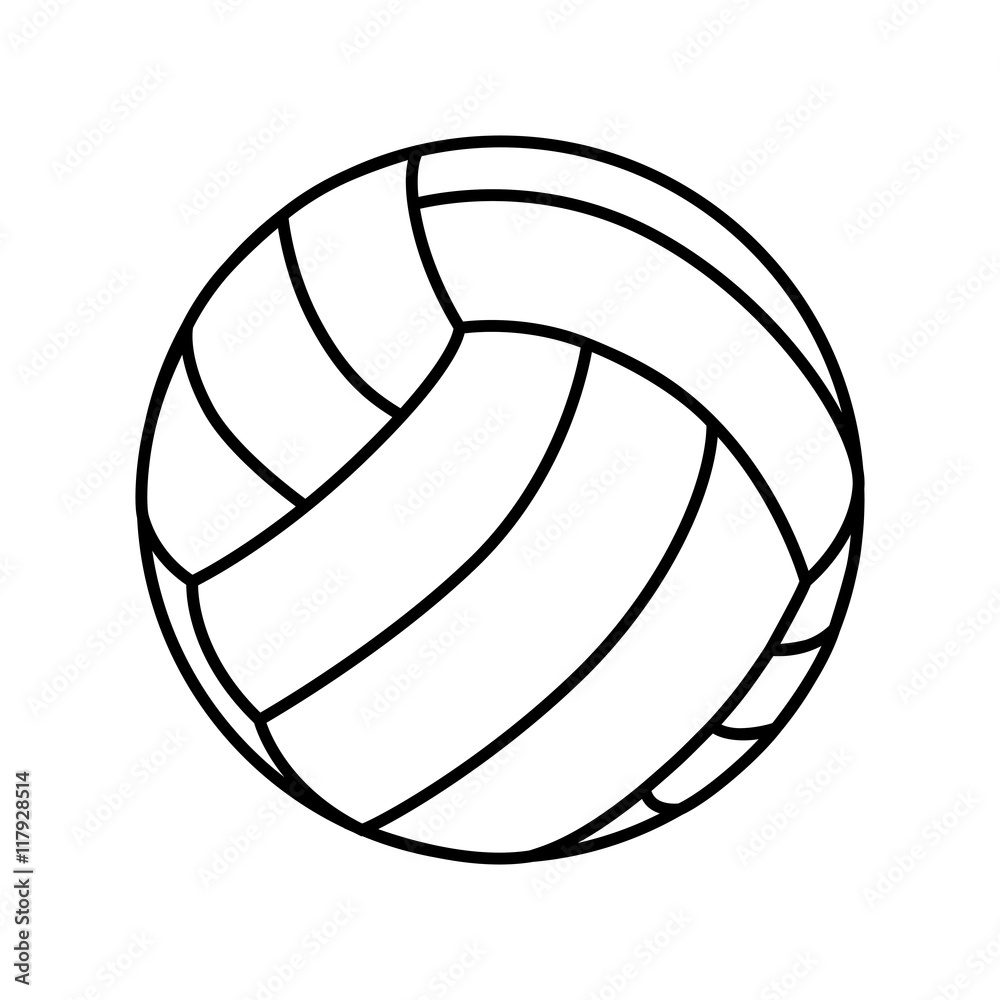 volleyball ball sport vector graphic icon