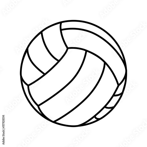 volleyball ball sport vector graphic icon