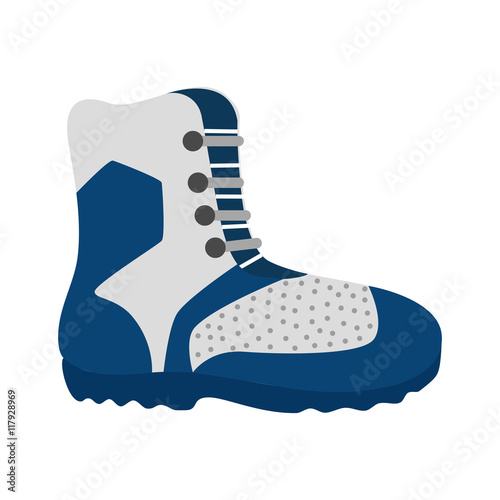 hiking boots winter vector graphic icon