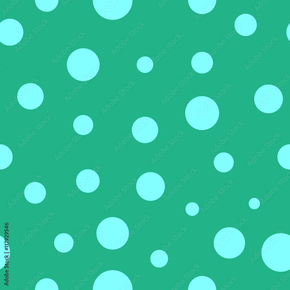 Polka dot blue seamless pattern
