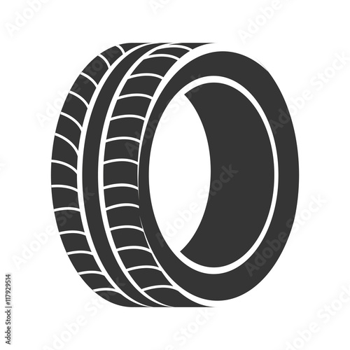 tire road wheel vector graphic icon