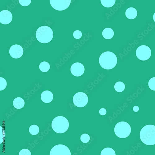Polka dot blue seamless pattern