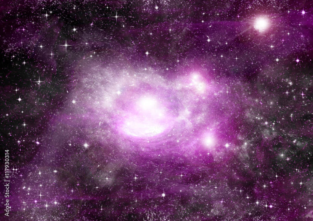 galaxy in a free space