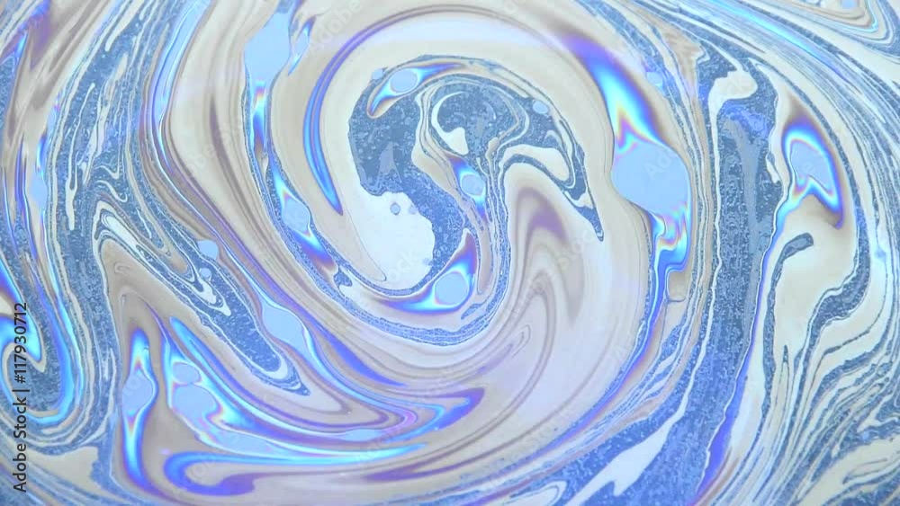 Oil slick on the water