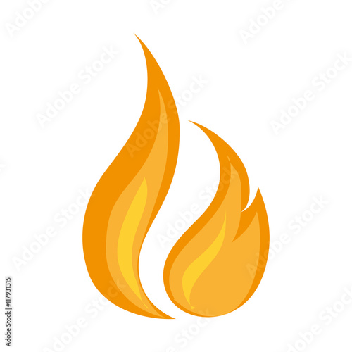 fire flame burn hot heat flaming vector graphic isolated illustration