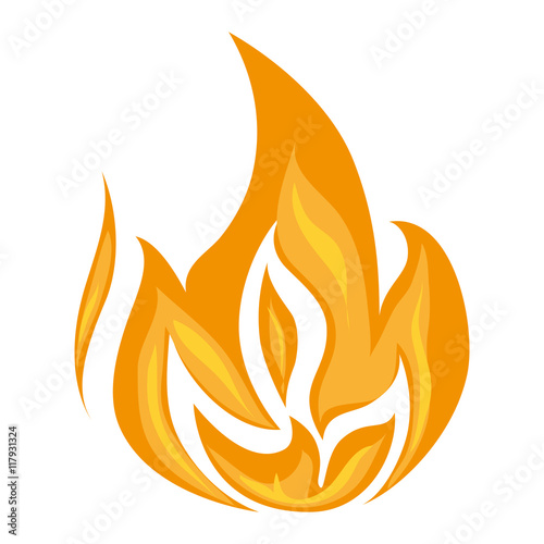 fire flame burn hot heat flaming vector graphic isolated illustration