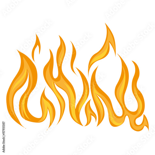 fire flame flaming burn hot heat flaming vector graphic isolated illustration