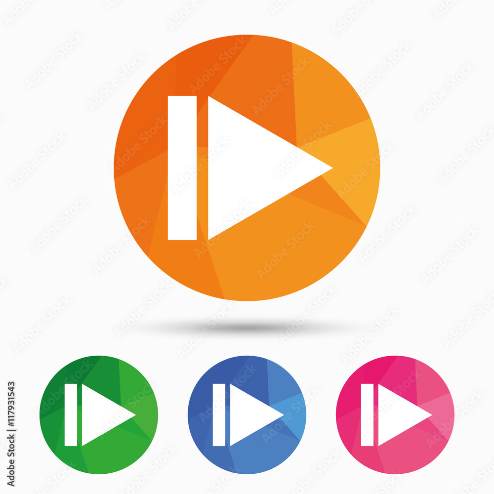 Arrow sign icon. Next button. Navigation symbol Arrow sign icon. Next button. Navigation symbol