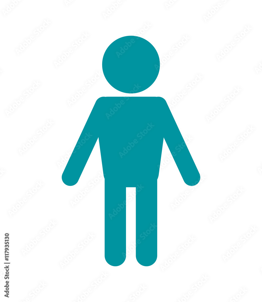 flat design man pictogram icon vector illustration flat design man pictogram icon vector illustration