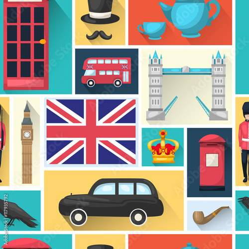 London Seamless Pattern