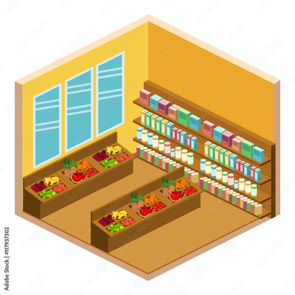 isometric shop