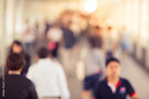 blurry background of manAbstract blurry background of many peopl © suwanphoto