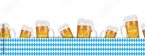 seamless oktoberfest pattern
