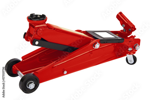 Fifty tonn Hydraulic Bottle Car Jack on white background