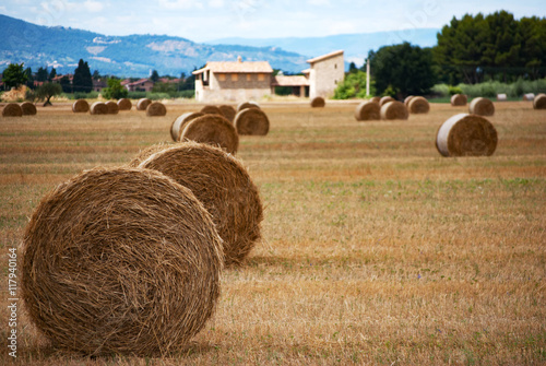 Hay Bales in Umbria, Italy