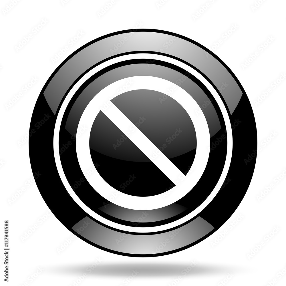 access denied black glossy icon access denied black glossy icon