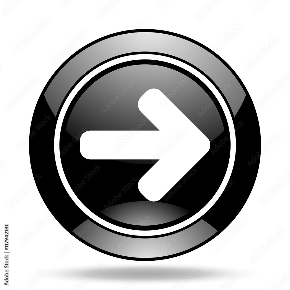 right arrow black glossy icon right arrow black glossy icon