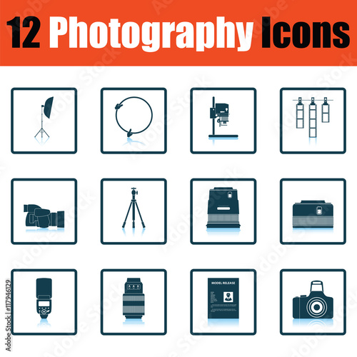 Photography icon set