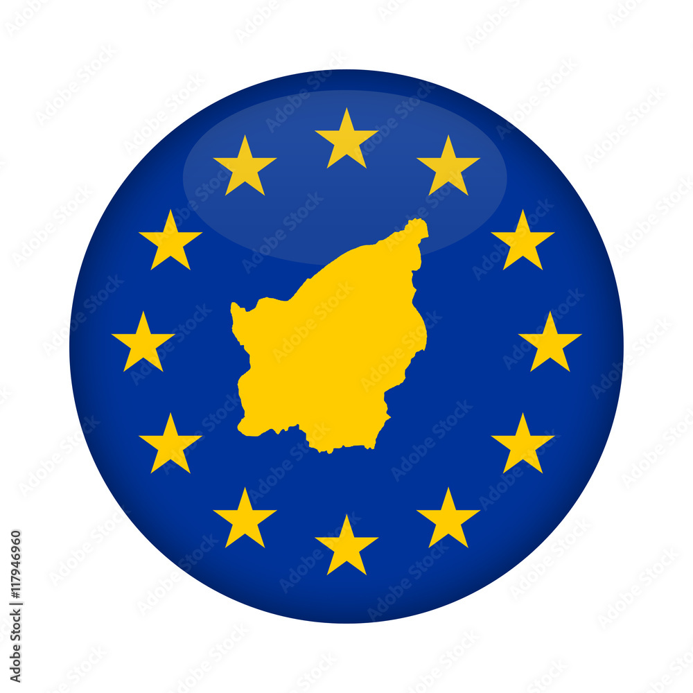 San Marino map European Union flag button