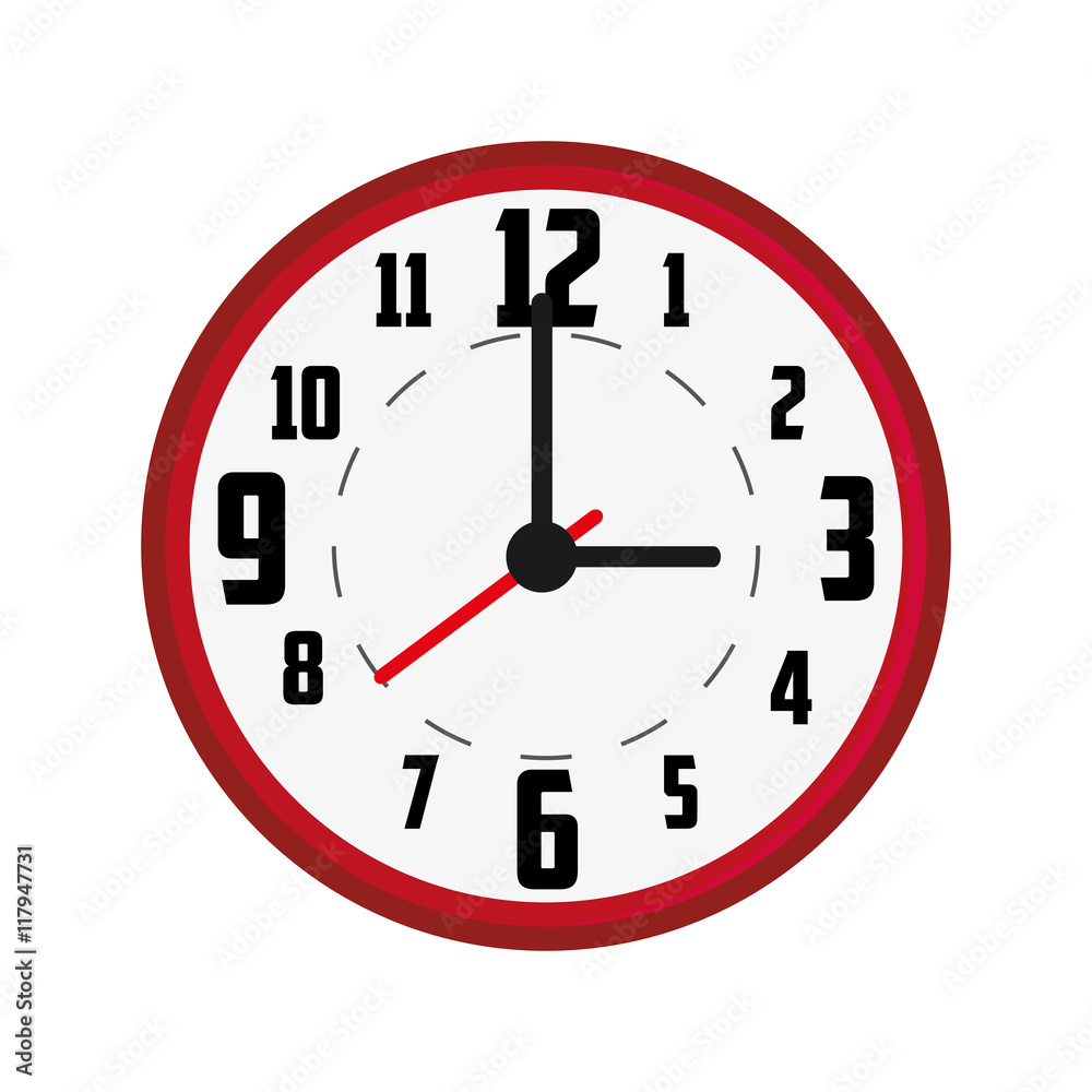 flat design wall clock icon vector illustration flat design wall clock icon vector illustration