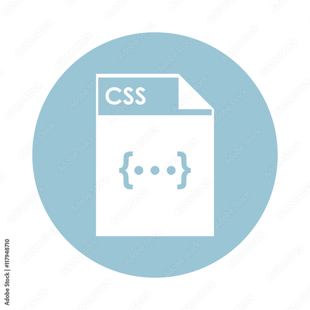 flat design CSS file icon vector illustration flat design CSS file icon vector illustration